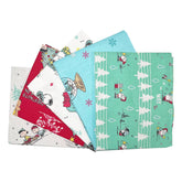 Peanuts Snoopy Christmas Fat Quarters Bundle